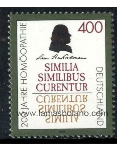 SELLOS ALEMANIA FEDERAL 1996 - HOMEOTAPIA BICENTENARIO - SAMUEL HAHNEMANN - 1 VALOR - CORREO