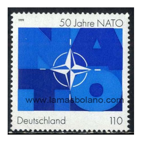 SELLOS ALEMANIA FEDERAL 1999 - OTAN TRATADO DEL ATLANTICO NORTE CINCUENTENARIO - 1 VALOR - CORREO