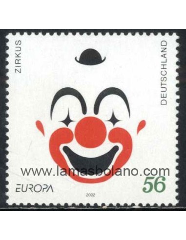 SELLOS ALEMANIA FEDERAL 2002 - TEMA EUROPA - CEPT - EL CIRCO - 1 VALOR - CORREO