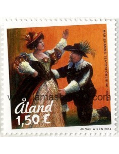 SELLOS ALAND 2014 - COMPAÑÍA TEATRO MARIEHAMN - 1 VALOR - CORREO 