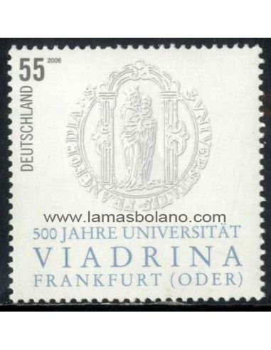 SELLOS ALEMANIA FEDERAL 2006 - UNIVERSIDAD VIADRINA DE FRANCFURT EN EL ODER 500 ANIVERSARIO - 1 VALOR - CORREO