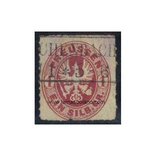 SELLOS PRUSIA 1861-1865 ALEMANIA - 1 VALOR MATASELLADO - CORREO