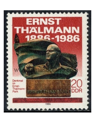 SELLOS ALEMANIA ORIENTAL 1986 - INAUGURACION DEL PARQUE ERNST THALMANN EN BERLIN - 1 VALOR - CORREO