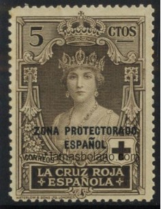SELLOS MARRUECOS PROTECTORADO ESPAÑOL 1926 - CRUZ ROJA ESPAÑOLA - 1 VALOR SOBRECARGADO - CORREO
