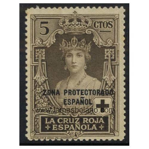 SELLOS MARRUECOS PROTECTORADO ESPAÑOL 1926 - CRUZ ROJA ESPAÑOLA - 1 VALOR SOBRECARGADO - CORREO