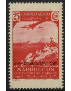SELLOS MARRUECOS PROTECTORADO ESPAÑOL 1938 - PAISAJES - 1 VALOR - AEREO