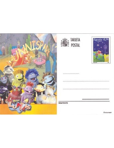 TARJETAS ENTERO POSTALES. LOS LUNNIS. TIERRA LUNNIS