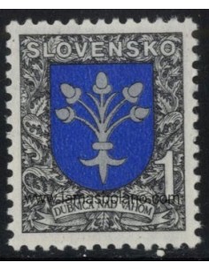 SELLOS ESLOVAQUIA 1993 - ESCUDO DE LA CIUDAD DE DUBNICA - 1 VALOR - CORREO