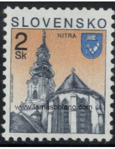 SELLOS ESLOVAQUIA 1995 - NITRA - CIUDADES DE ESLOVAQUIA - 1 VALOR - CORREO