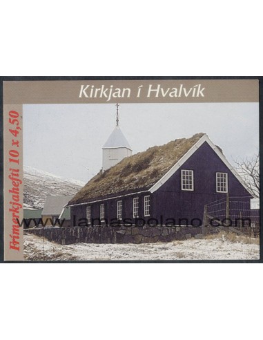 SELLOS FEROE 1997 - NAVIDAD IGLESIA DE HVALVIK - CARNET
