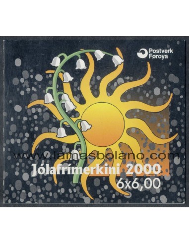 SELLOS FEROE 2000 - NAVIDAD - 2 CARNETS