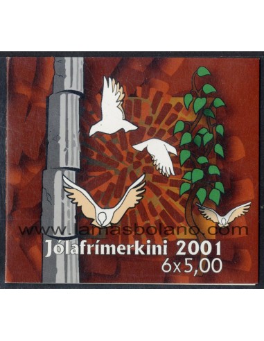 SELLOS FEROE 2001 - NAVIDAD - 2 CARNETS