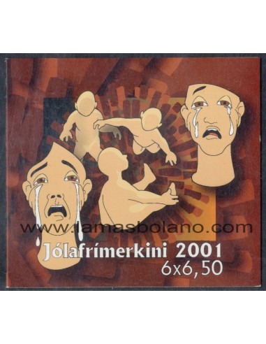 SELLOS FEROE 2001 - NAVIDAD - 2 CARNETS