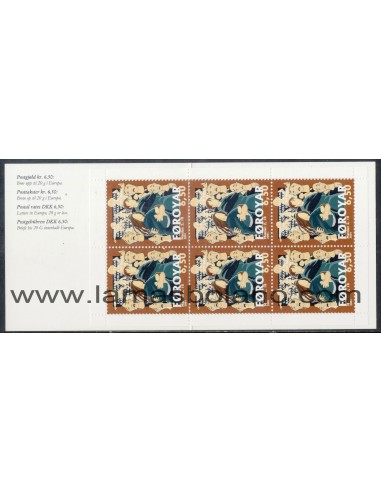 SELLOS FEROE 2001 - NAVIDAD - 2 CARNETS