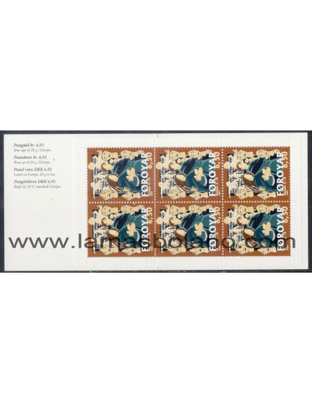 SELLOS FEROE 2001 - NAVIDAD - 2 CARNETS