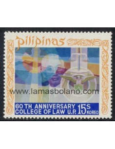 SELLOS FILIPINAS 1971 - FACULTAD DE DERECHO 60 ANIVERSARIO - 1 VALOR - CORREO