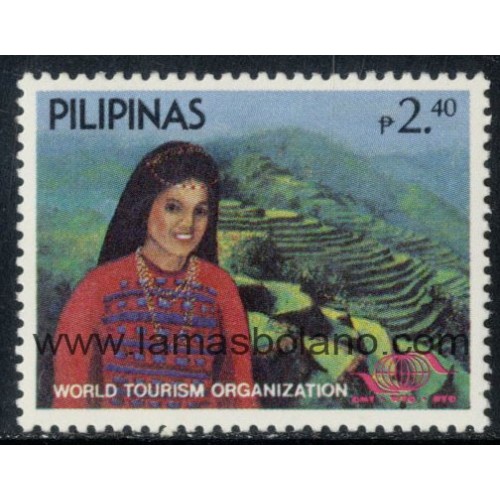 SELLOS FILIPINAS 1985 - ORGANIZACION MUNDIAL DEL TURISMO 10 ANIVERSARIO - 1 VALOR - CORREO