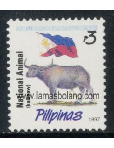 SELLOS FILIPINAS 1997 - FAUNA, KALABAW - 1 VALOR - CORREO