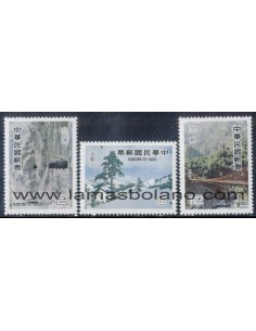 SELLOS FORMOSA 1980 - PAISAJES DE TAIWAN - 3 VALORES - CORREO