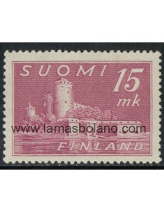 SELLOS FINLANDIA 1945 - FORTALEZA DE OLAVINLINNA - 1 VALOR FIJASELLO - CORREO