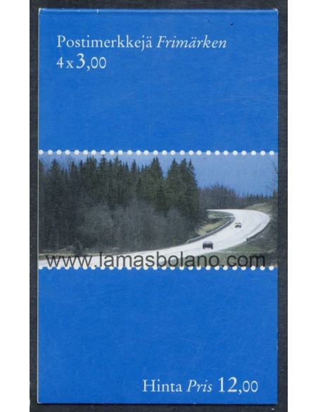 SELLOS FINLANDIA 1999 - ADMINISTRACION DE PUENTES Y CARRETERAS BICENTENARIO - CARNET 4 VALORES - CORREO