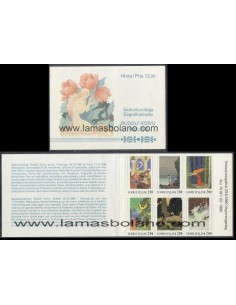SELLOS FINLANDIA 1990 - RUDOLF KOIVU CENTENARIO DEL NACIMIENTO - CARNET 6 VALORES - CORREO