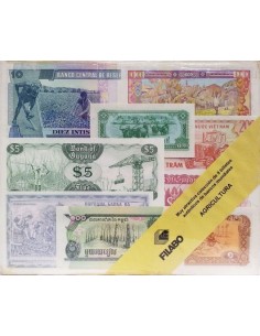 BILLETES MUNDIALES - AGRICULTURA - 9 BILLETES DE BANCO NUEVOS