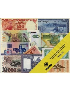 BILLETES MUNDIALES - ANIMALES - 10 BILLETES DE BANCO NUEVOS