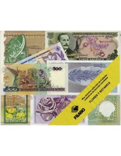 BILLETES MUNDIALES - FLORES Y BOTANICA - 8 BILLETES DE BANCO NUEVOS