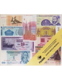 BILLETES MUNDIALES - 25 BILLETES DE BANCO NUEVOS
