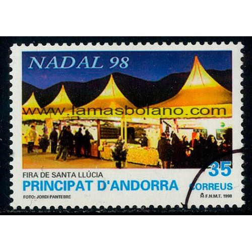 SELLOS DE ANDORRA ESPAÑOLA 1998 SPECIMEN-MUESTRA - NAVIDAD - 1 VALOR CORREO 