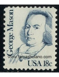 SELLOS ESTADOS UNIDOS 1981 - GEORGE MASON - 1 VALOR - CORREO