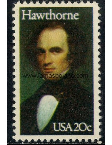 SELLOS ESTADOS UNIDOS 1983 - NATHANIEL HAWTHORNE - 1 VALOR - CORREO