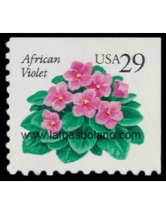 SELLOS ESTADOS UNIDOS 1993  - VIOLETA AFRICANA - 1 VALOR SIN DENTAR DERECHA Y ARRIBA - CORREO
