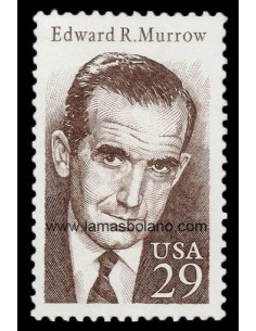 SELLOS ESTADOS UNIDOS 1993 - EDWARD R. MURROW, PERIODISTA - 1 VALOR - CORREO