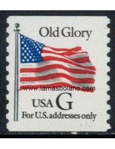 SELLOS ESTADOS UNIDOS 1994 - OLD GLORY USA G FOR US ADDRESSES ONLY - 1 VALOR DENTADO VERTICAL - CORREO