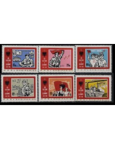 SELLOS DE ALBANIA 1984 - 40 ANIVERSARIO DE LA LIBERACION  - 6 VALORES