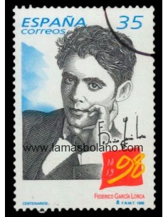 SELLOS ESPAÑA 1998 SPECIMEN-MUESTRA - FEDERICO GARCIA LORCA - 1 VALOR - CORREO