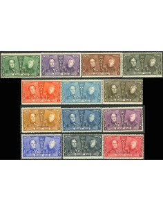 SELLOS BELGICA 1925 - 75º ANIVERSARIO DEL SELLO - 13 VALORES 