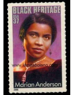 SELLOS ESTADOS UNIDOS 2005 - MARIAN ANDERSON, CANTANTE CLASICA - 1 VALOR AUTOADHESIVO - CORREO