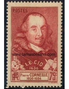 SELLOS ESTADOS UNIDOS 1937 - TRICENTENARIO DE LA TRAGICOMEDIA EL CID - 1 VALOR ** - CORREO