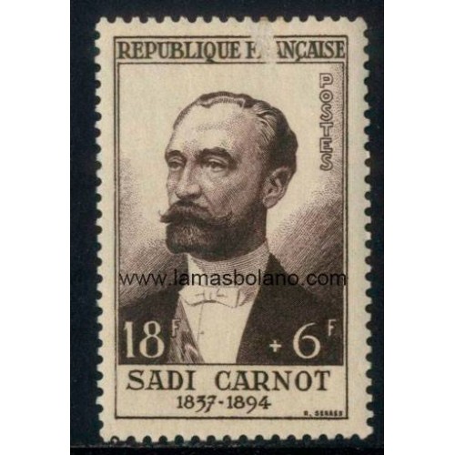 SELLOS FRANCIA 1954 - SADI CARNOT - 1 VALOR ** - CORREO