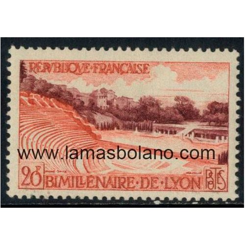 SELLOS FRANCIA 1957 - BIMILENARIO DE LYON - 1 VALOR ** - CORREO