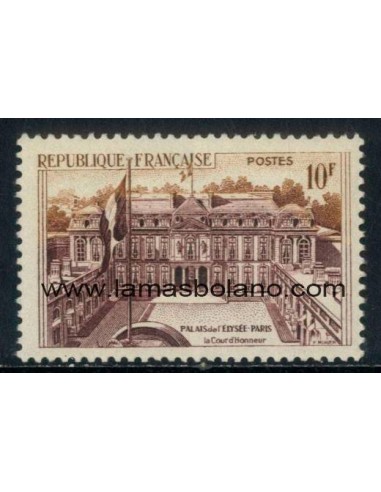 SELLOS FRANCIA 1957 - PALACIO DEL ELISEO EN PARIS - 1 VALOR ** - CORREO