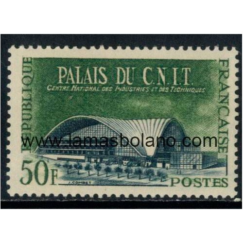 SELLOS FRANCIA 1959 - PALACIO DEL C.N.I.T. - 1 VALOR ** - CORREO