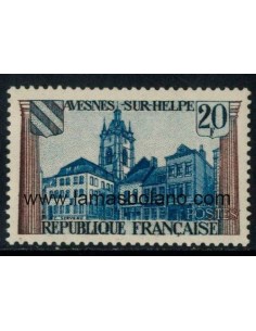 SELLOS FRANCIA 1959 - AVESNES SUR-HELPE - 1 VALOR FIJASELLO - CORREO