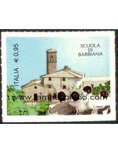 SELLOS ITALIA 2015 - ESCUELA BARBIANA - 1 VALOR AUTOADHESIVO - CORREO 