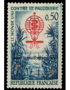 SELLOS FRANCIA 1962 - ERRADICACION DE LA MALARIA - 1 VALOR - CORREO