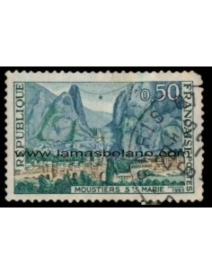 SELLOS FRANCIA 1965 - MOUSTIERS-SAINTE MARIE - 1 VALOR MATASELLADO - CORREO