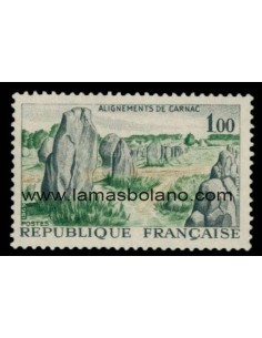 SELLOS FRANCIA 1965 - ALINEAMIENTOS DE CARNAC - 1 VALOR FIJASELLO - CORREO